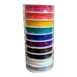 Bead Landing Nylon Cord Set 10 Multicolor 1.5mm Jewelry Making Crafts NWT